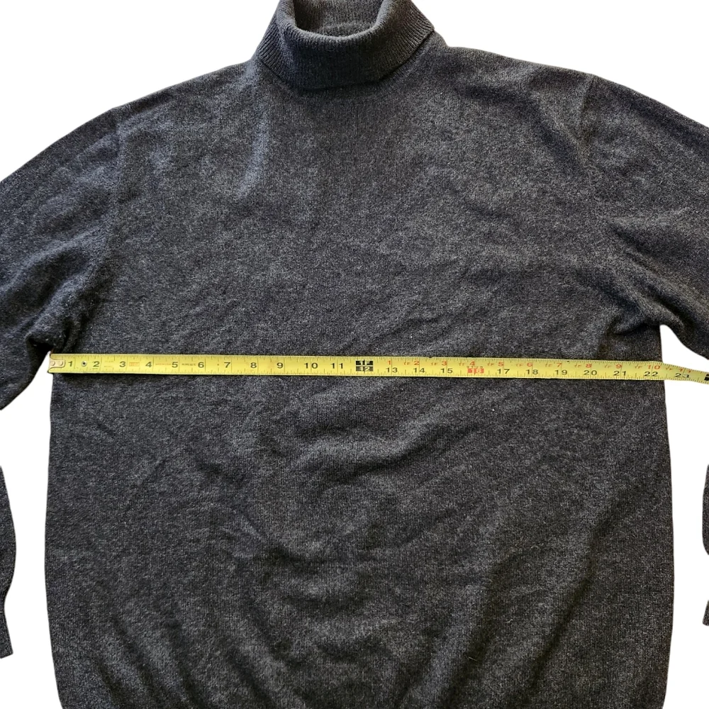 Joseph Lyman Sweater Womens Pullover 100 % Cashmere Preppy Casual Charcoal XL - Picture 4 of 6